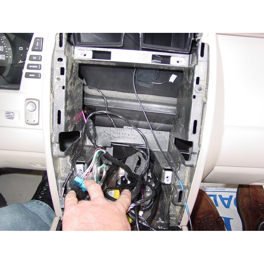 2009 Cadillac XLR Factory radio removed