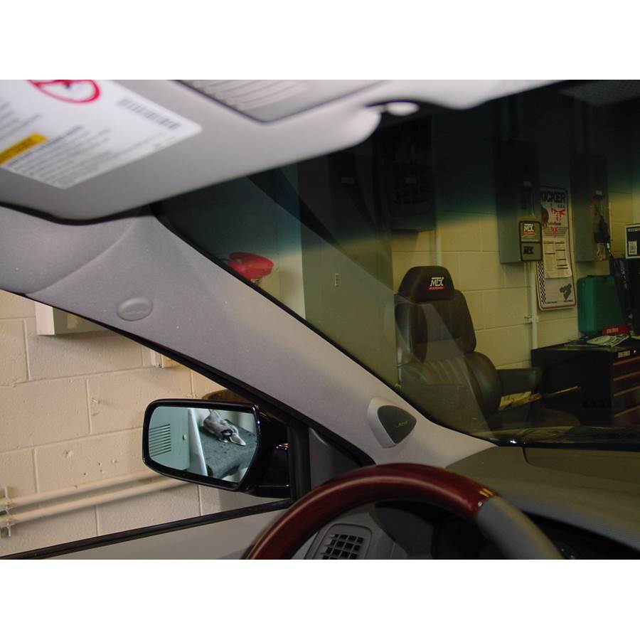 2005 Cadillac CTS Front pillar speaker location