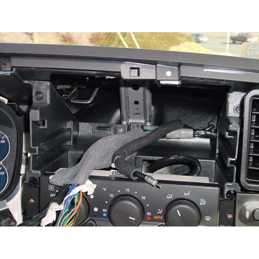 2002 Cadillac Escalade EXT Factory radio removed