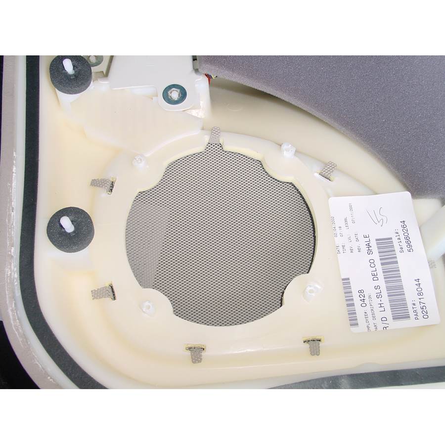 2004 Cadillac Seville Rear door speaker removed