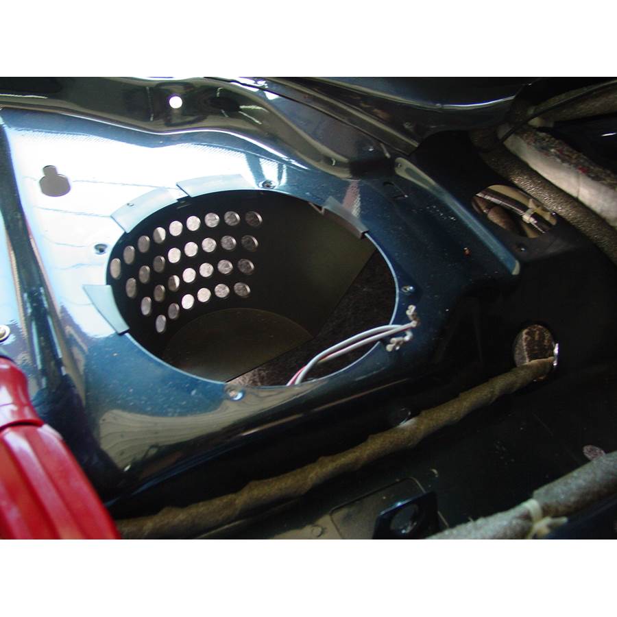 2001 Cadillac Catera Rear deck speaker removed
