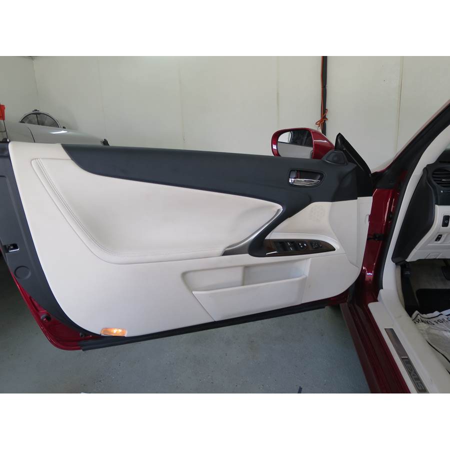 2011 Lexus IS350C Front door speaker location
