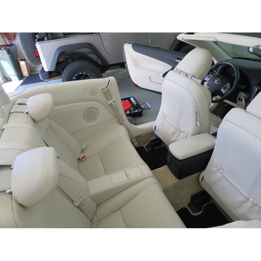 2011 Lexus IS350C Rear side panel speaker location