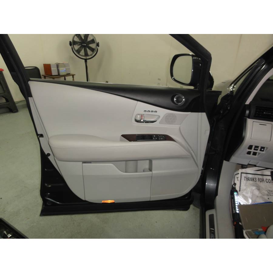 2011 Lexus RX450H Front door speaker location