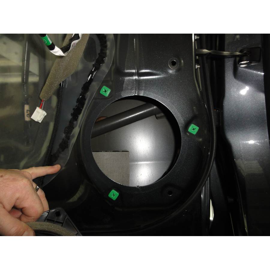 2011 Lexus RX450H Rear door woofer removed