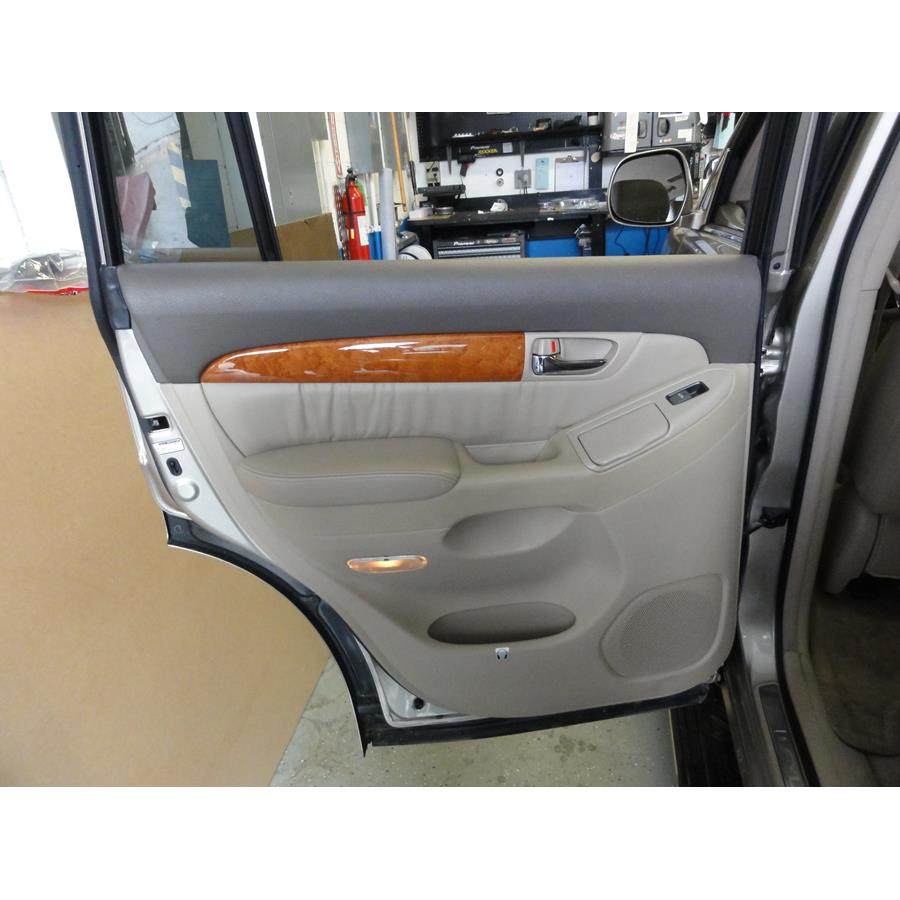 2009 Lexus GX470 Rear door speaker location