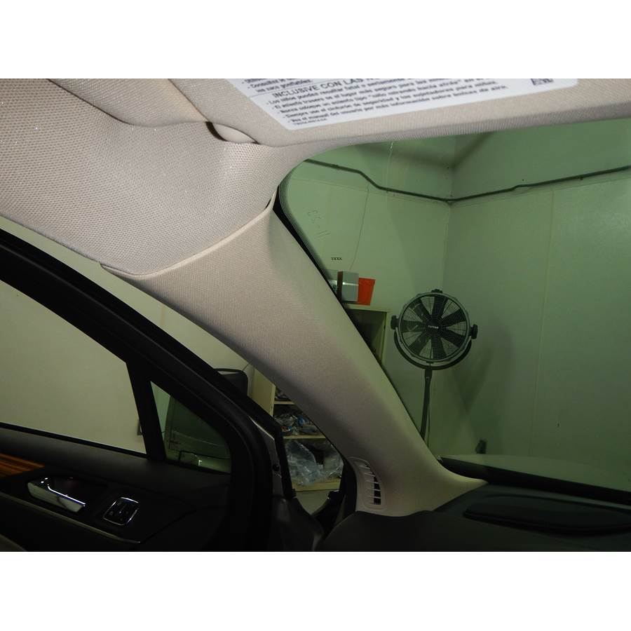 2017 Lincoln MKC Front pillar speaker location