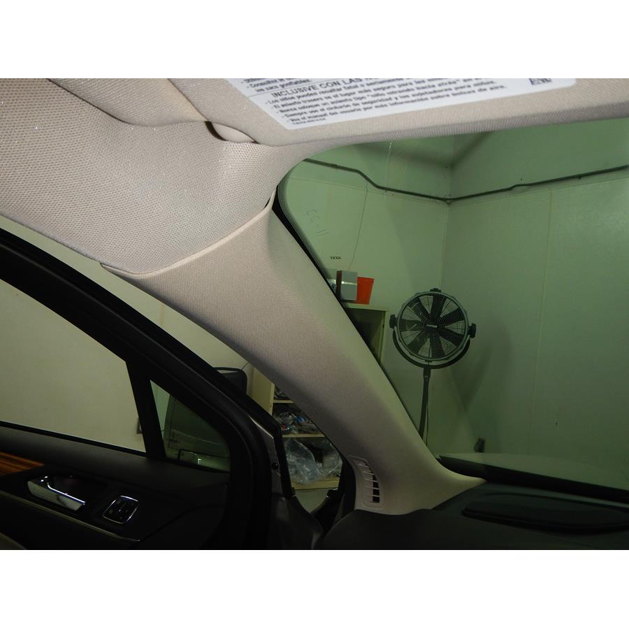 2017 Lincoln MKC Front pillar speaker location
