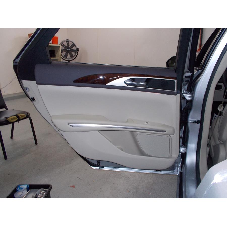 2016 Lincoln MKZ Rear door speaker location