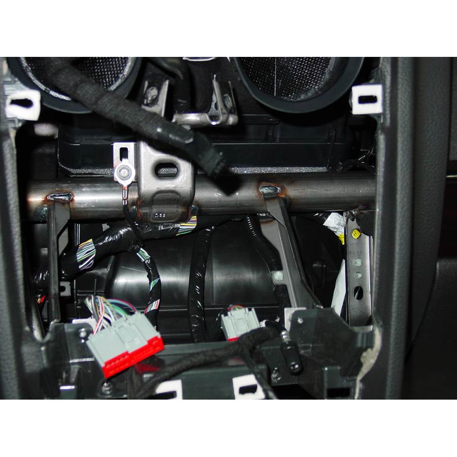 2007 Lincoln MKZ Factory radio removed