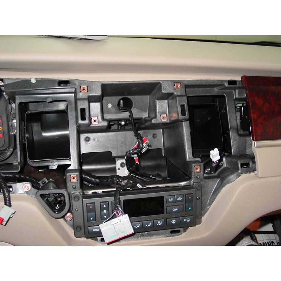2010 Lincoln Town Car Factory radio removed