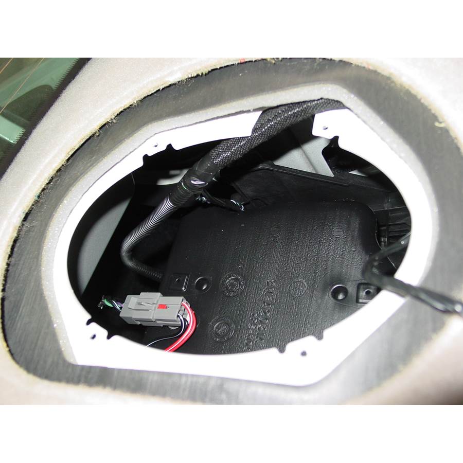 2006 Lincoln Town Car Rear deck speaker removed