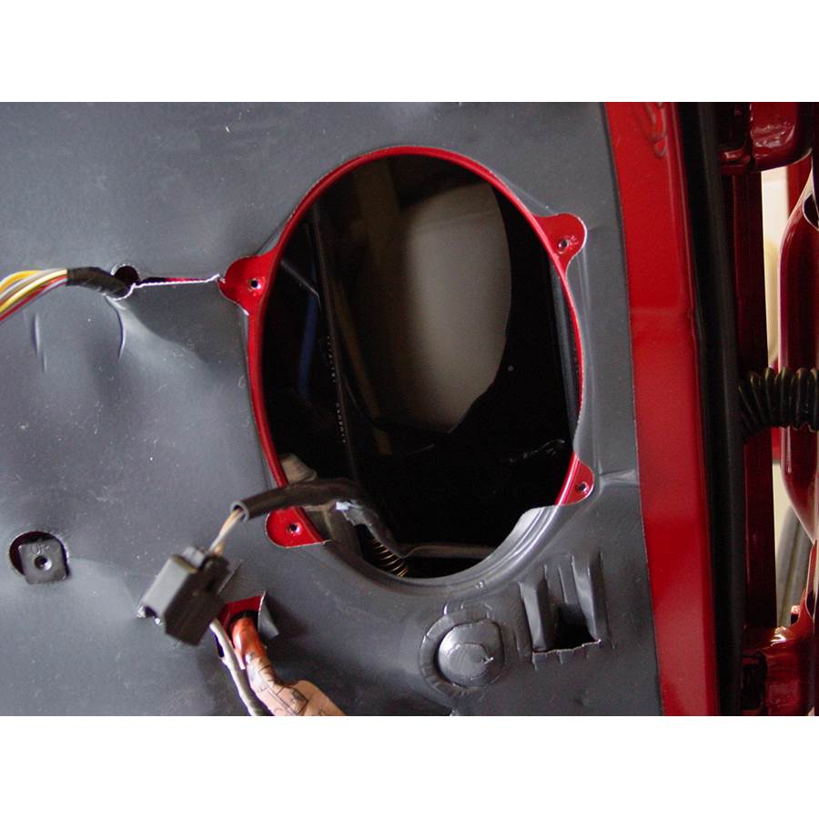 2003 Lincoln Aviator Rear door speaker removed
