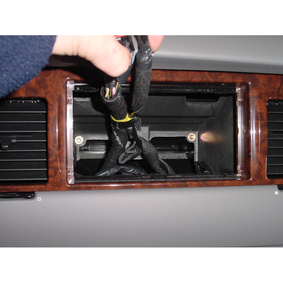 2001 Lincoln Town Car Factory radio removed