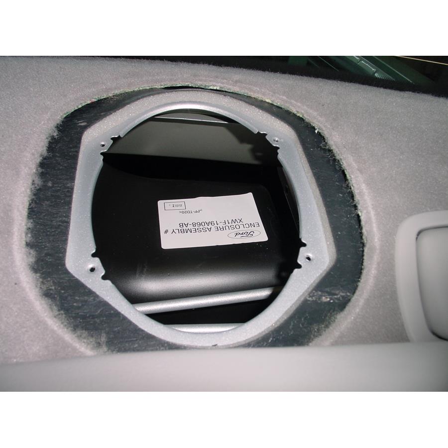 2002 Lincoln Town Car Rear deck speaker removed