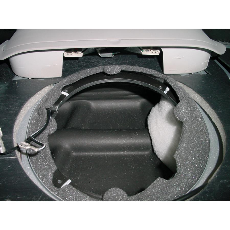 2002 Lincoln Town Car Rear deck center speaker removed