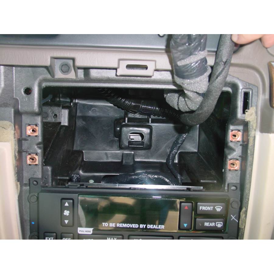 2001 Lincoln Continental Factory radio removed