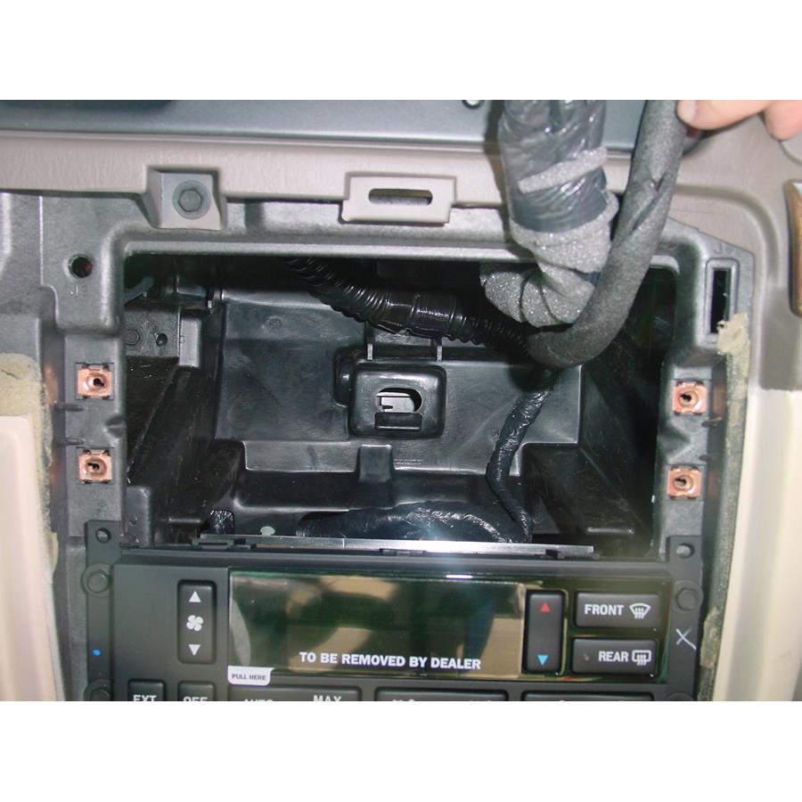 2002 Lincoln Continental Factory radio removed