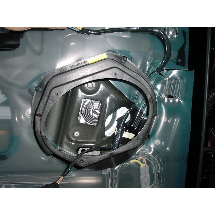 2002 Lincoln Blackwood Rear door speaker removed
