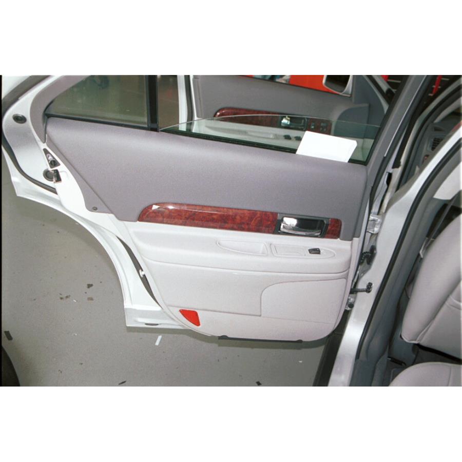 2002 Lincoln LS Rear door speaker location