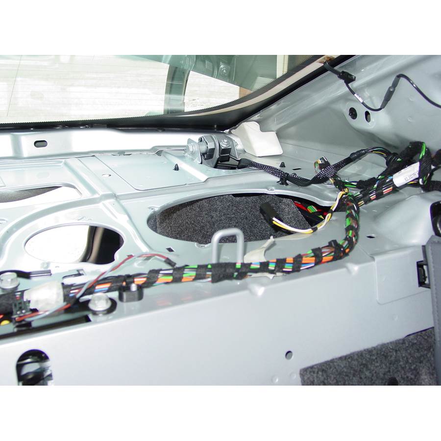 2005 Saab 9-3 Rear deck speaker removed