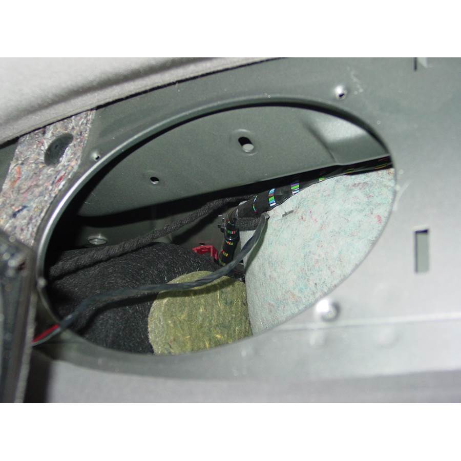 2003 Saab 9-5 Rear deck speaker removed
