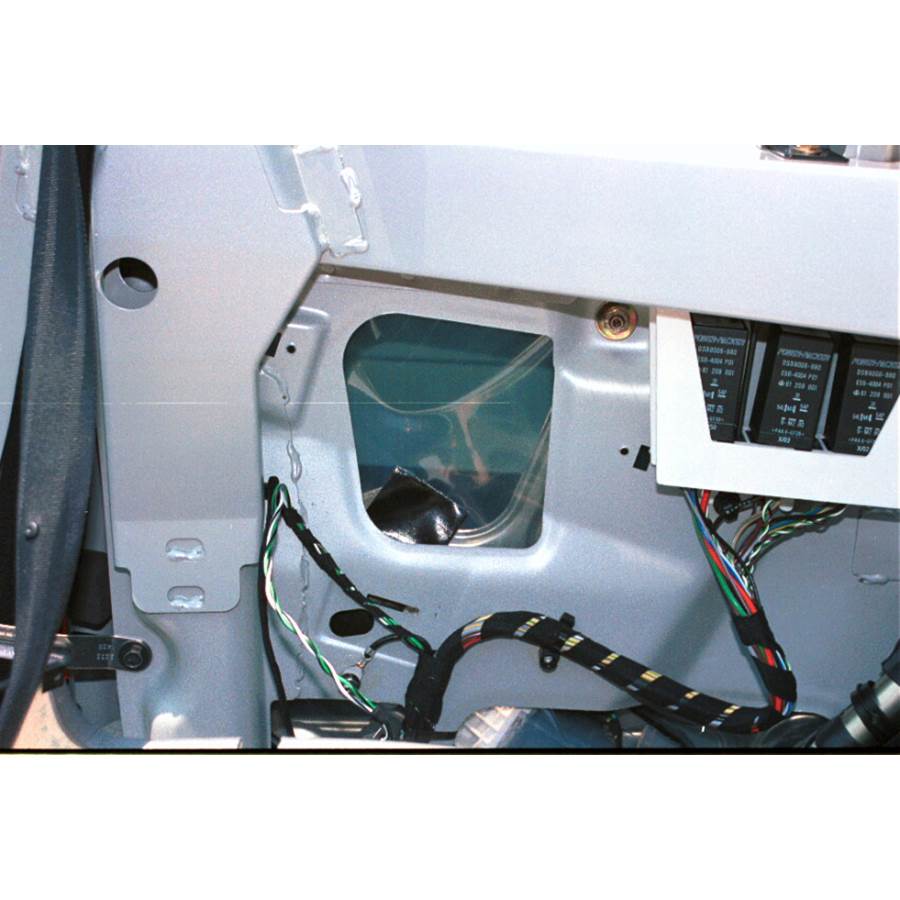 2000 Saab 9-3 Rear side panel speaker removed