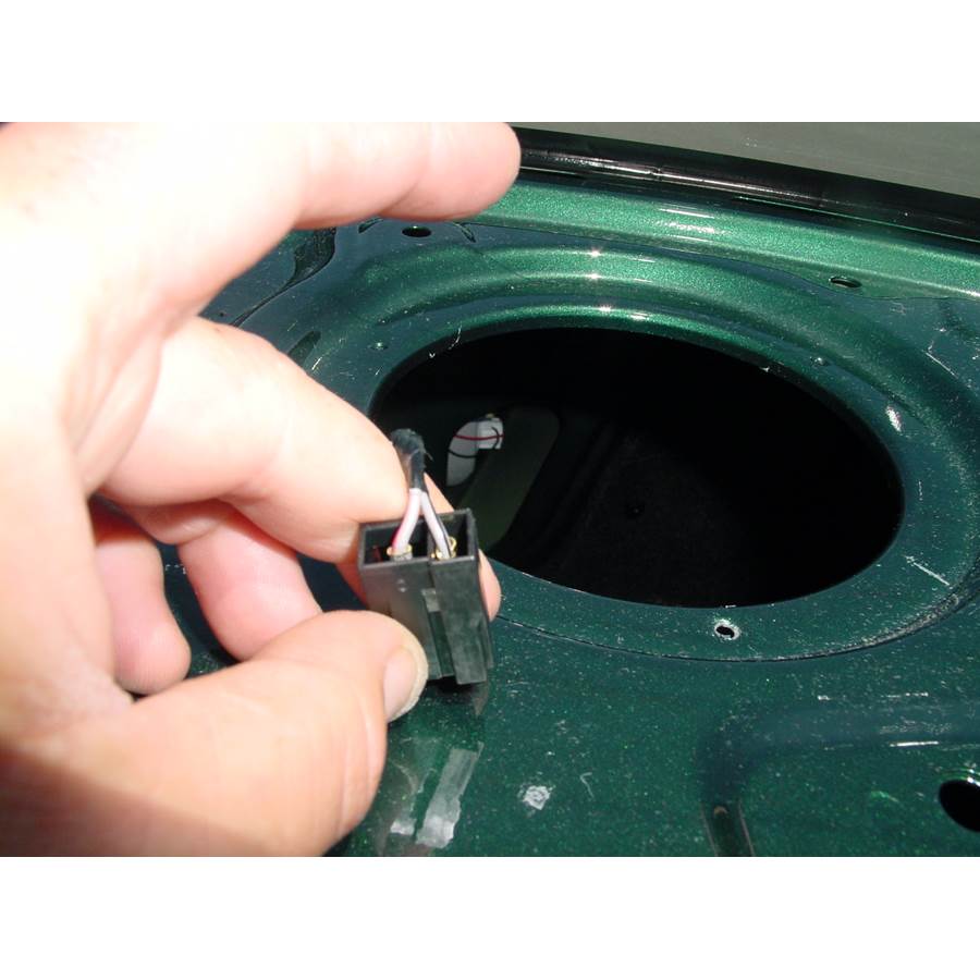 2002 Suzuki Aerio Rear deck speaker removed