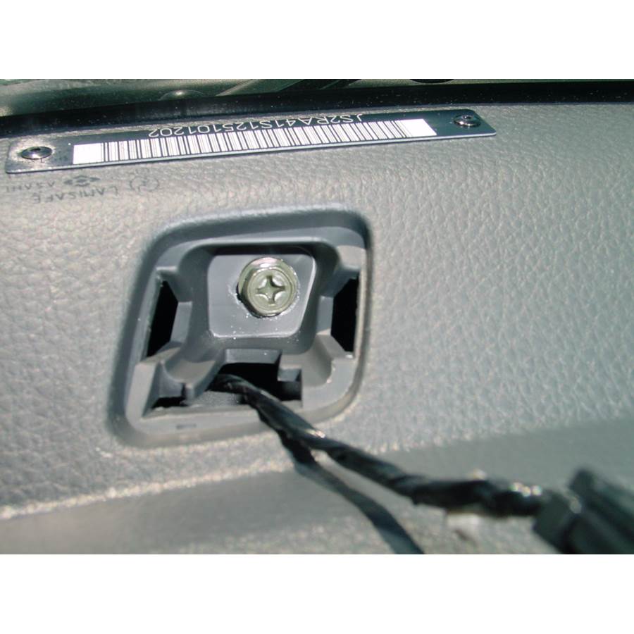 2003 Suzuki Aerio Dash speaker removed