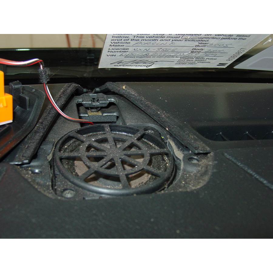 2007 Porsche Cayman Center dash speaker