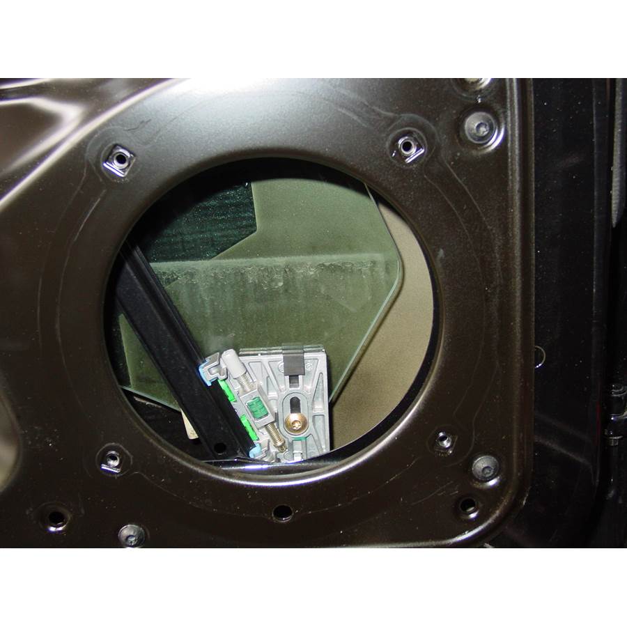 2012 Porsche Cayman Front door woofer removed