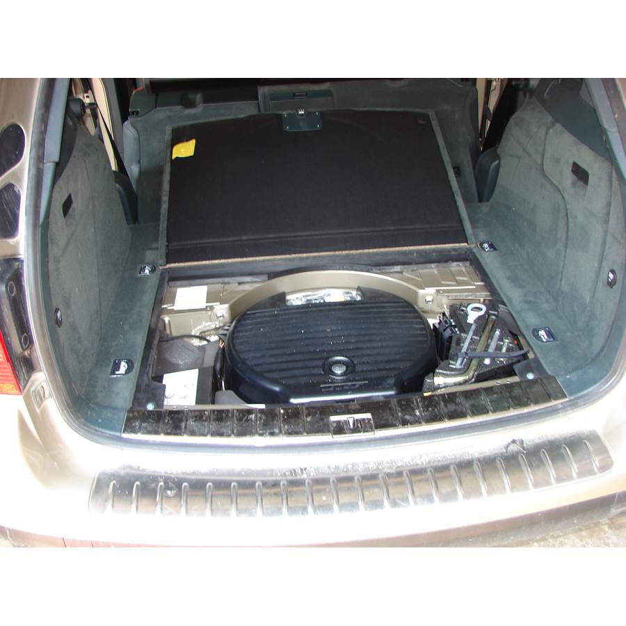 2003 Porsche Cayenne Under cargo floor speaker location