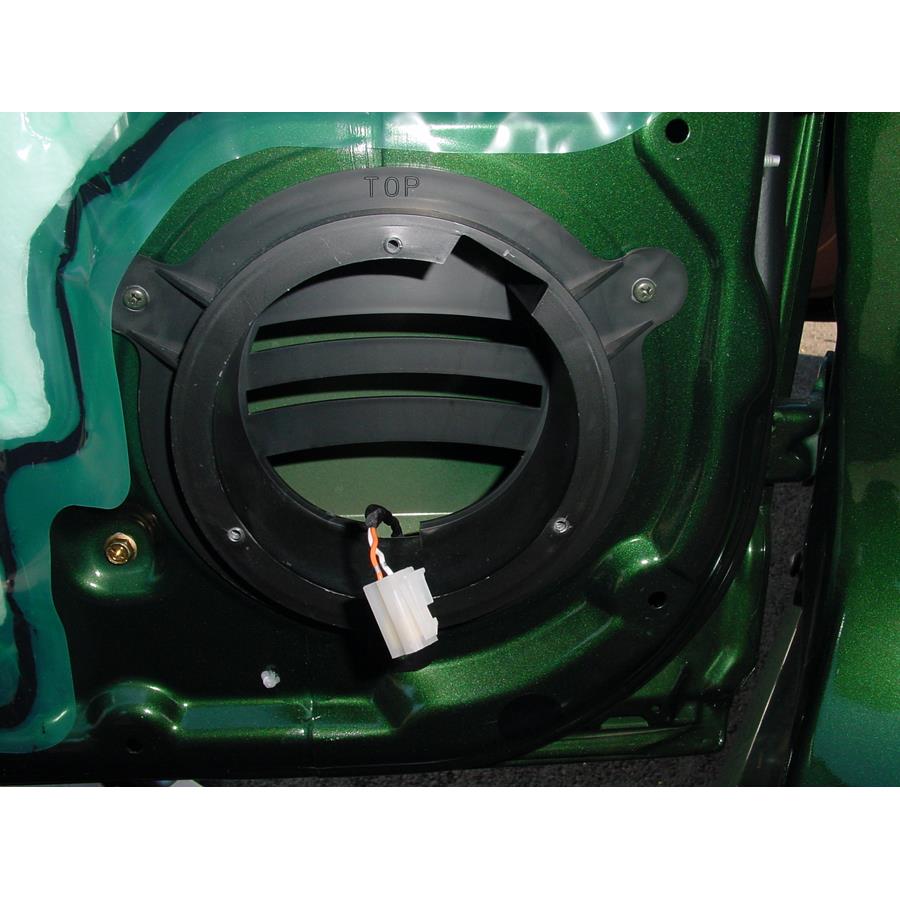 2004 Isuzu Axiom Rear door woofer removed