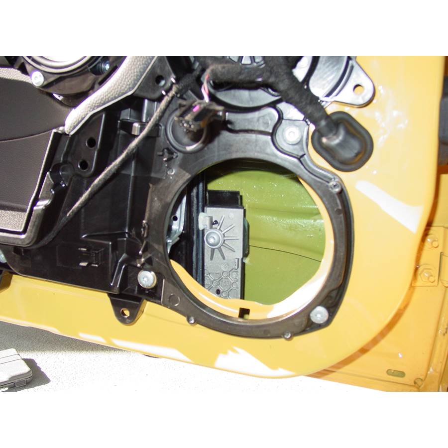 2010 MINI Cooper Front door woofer removed