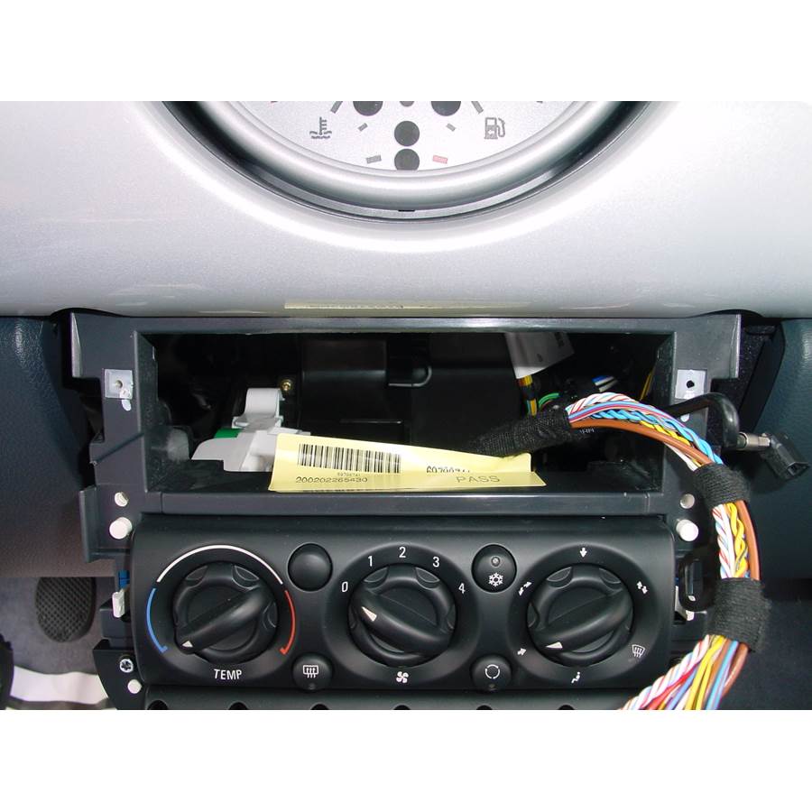 2006 MINI Cooper Factory radio removed