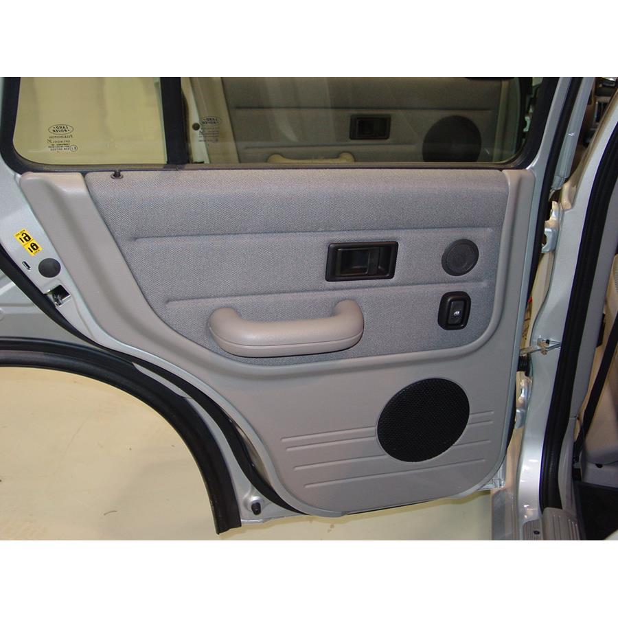 2003 Land Rover Freelander Rear door speaker location