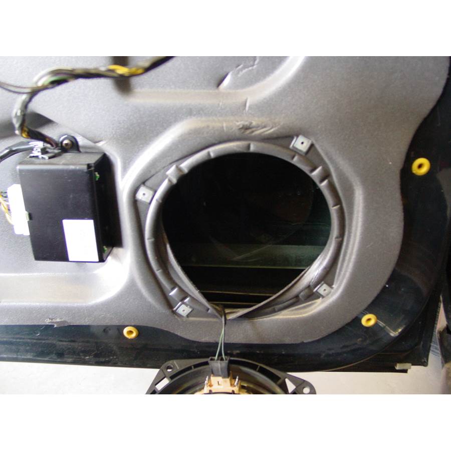 1997 Land Rover Range Rover Front door woofer removed