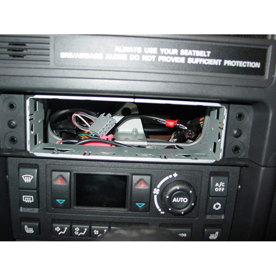2002 Land Rover Range Rover Factory radio removed