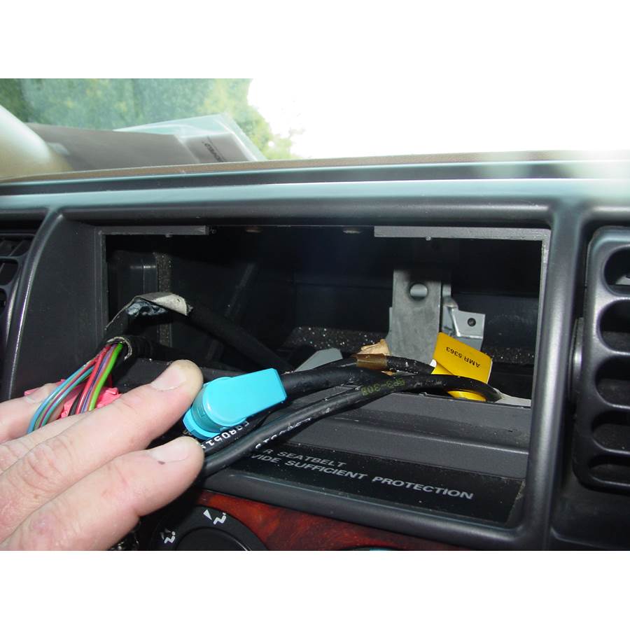 1995 Land Rover Discovery Factory radio removed