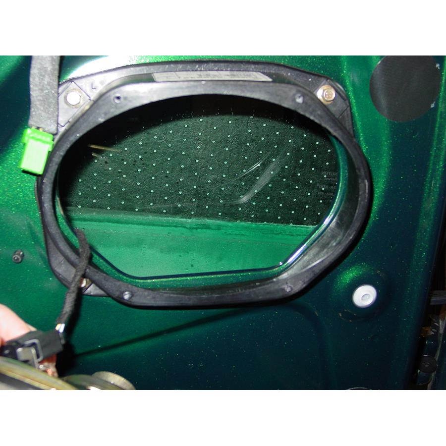 2005 Jaguar S-Type Rear door speaker removed