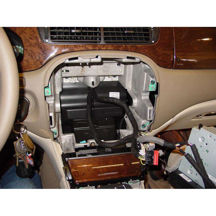 2005 Jaguar S-Type Factory radio removed