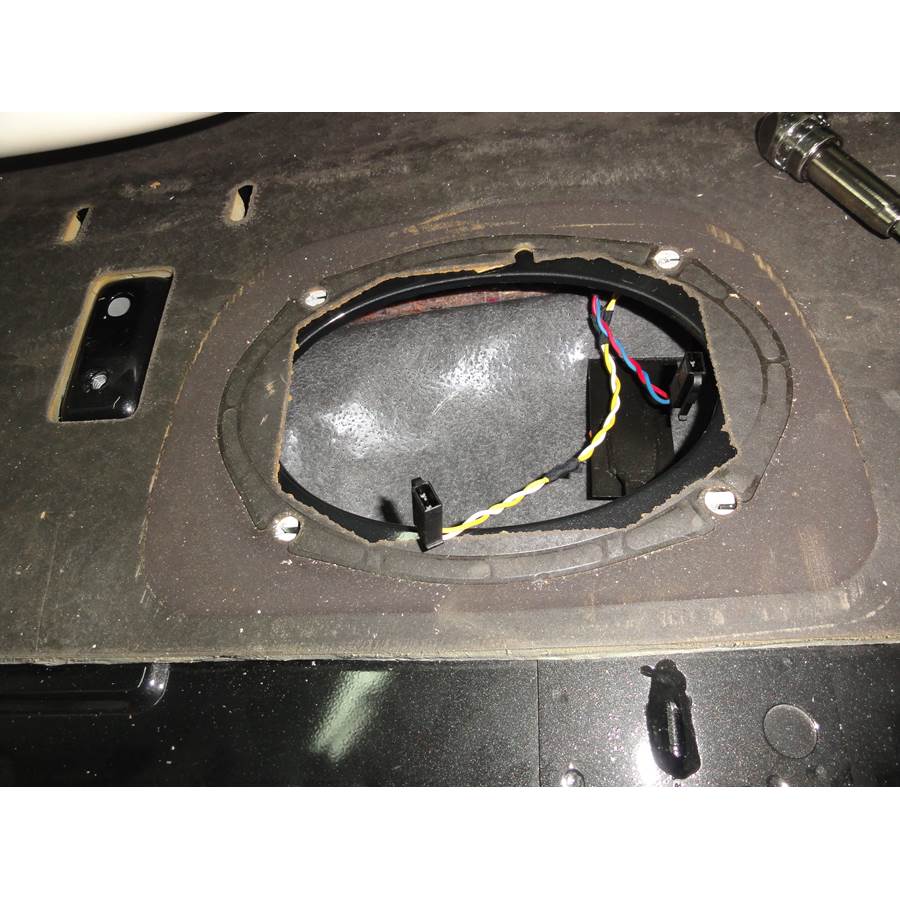 1998 Jaguar Van Den Plas Rear deck speaker removed