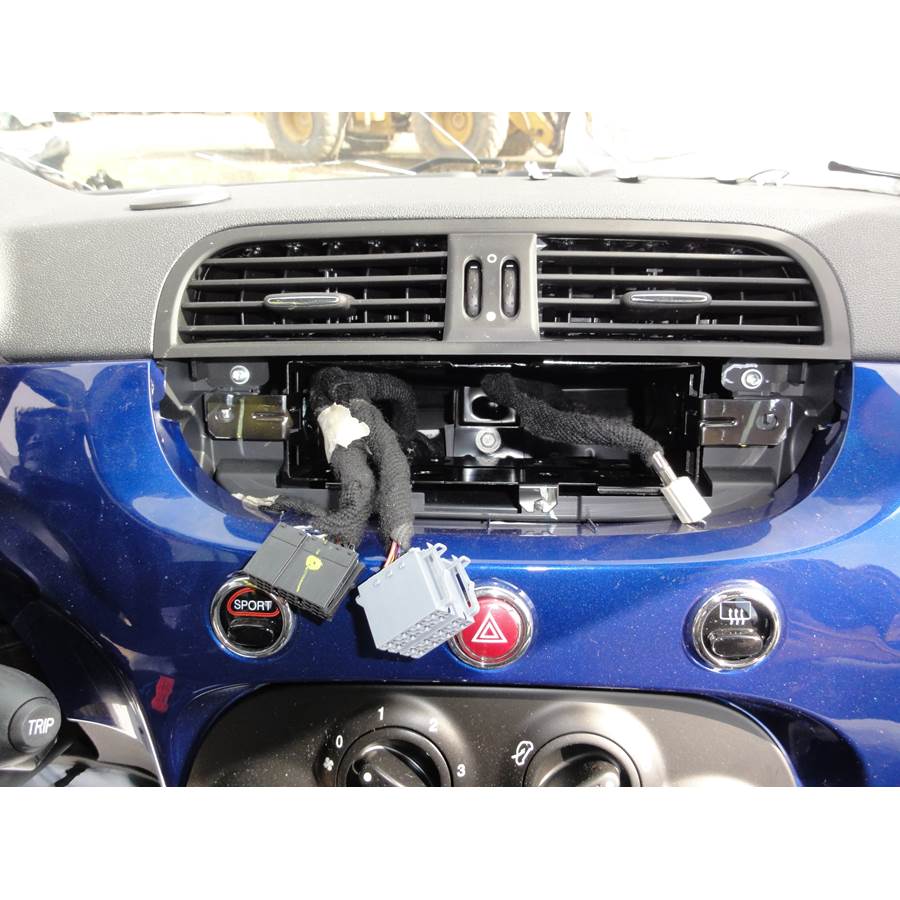 2012 Fiat 500 Factory radio removed