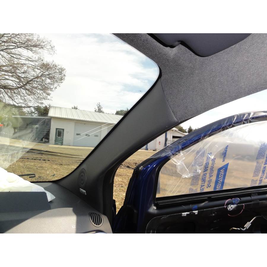 2016 Fiat 500 Front pillar speaker location