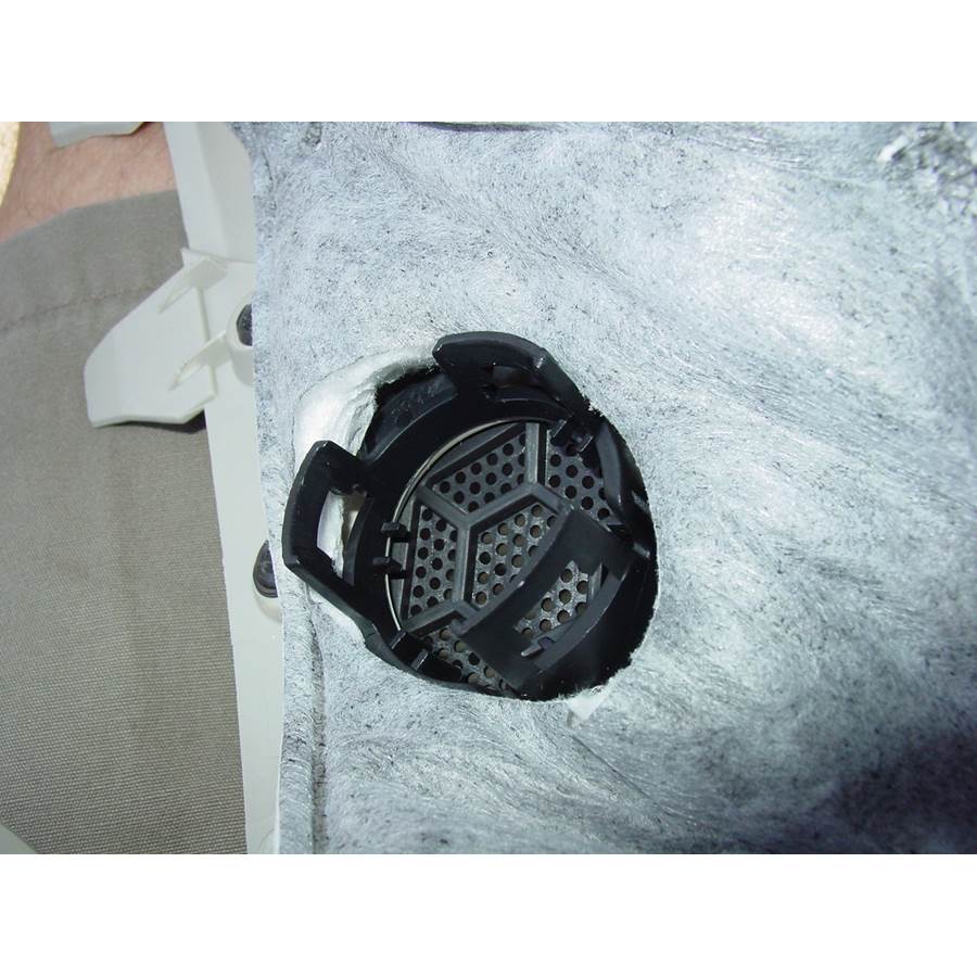 2017 Ford Flex Front pillar speaker removed