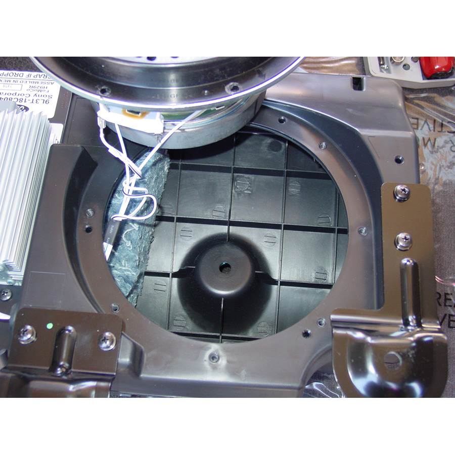 2013 Ford F-150 King Ranch Rear cab speaker removed