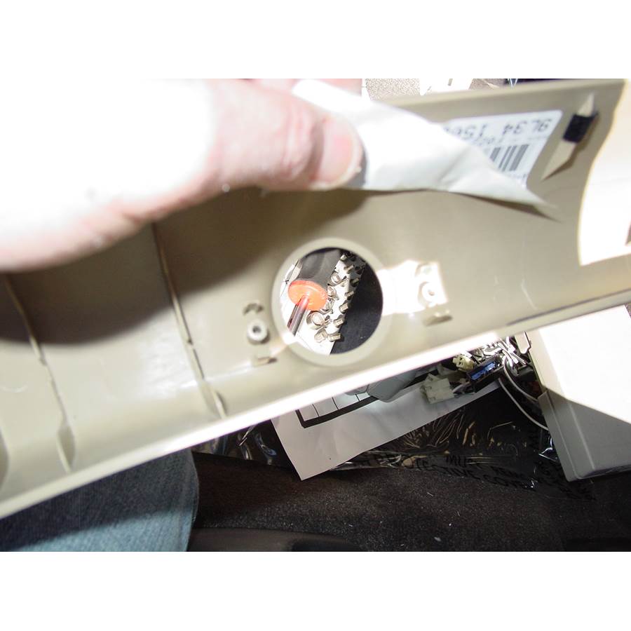 2012 Ford F-150 King Ranch Front pillar speaker removed