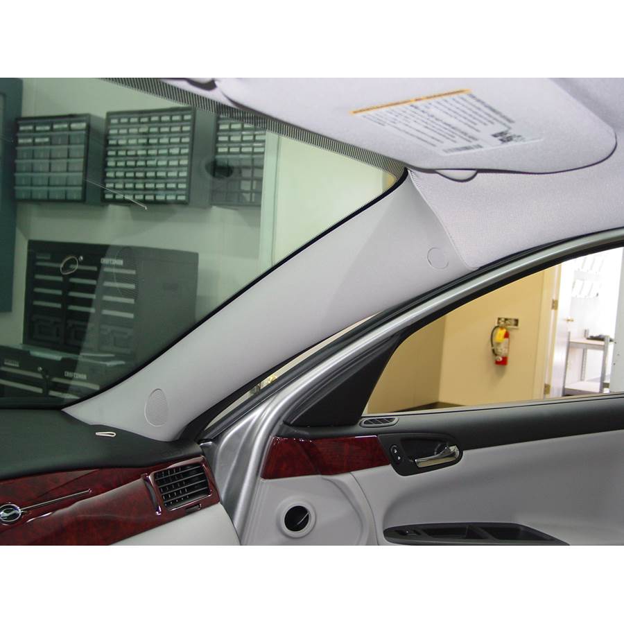 2015 Chevrolet Impala Limited Front pillar speaker location