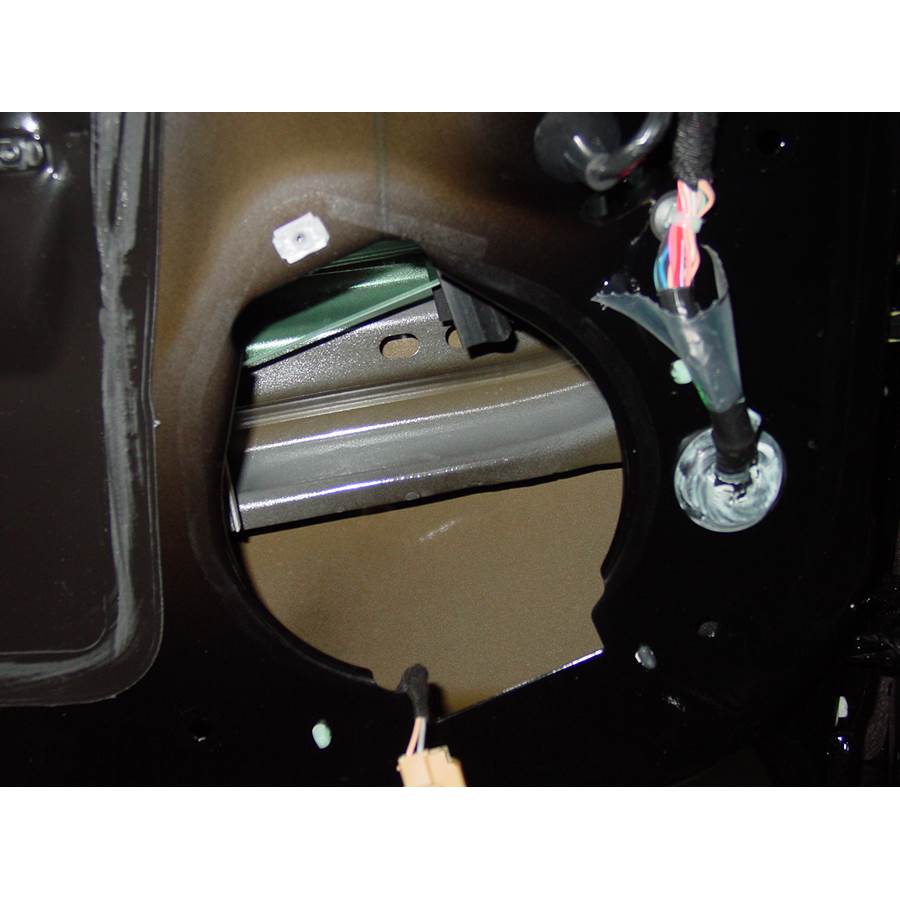 2010 Chevrolet Camaro Front door woofer removed