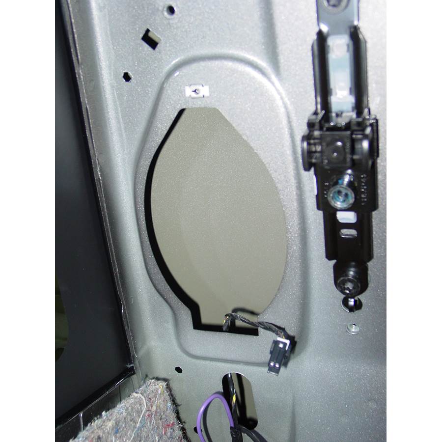 2012 Chevrolet Silverado 2500/3500 Rear cab speaker removed